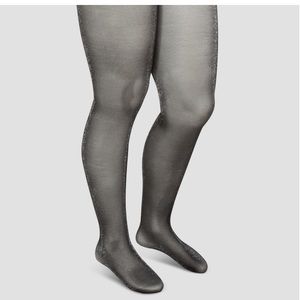 NWT plus size metallic tights in 2X